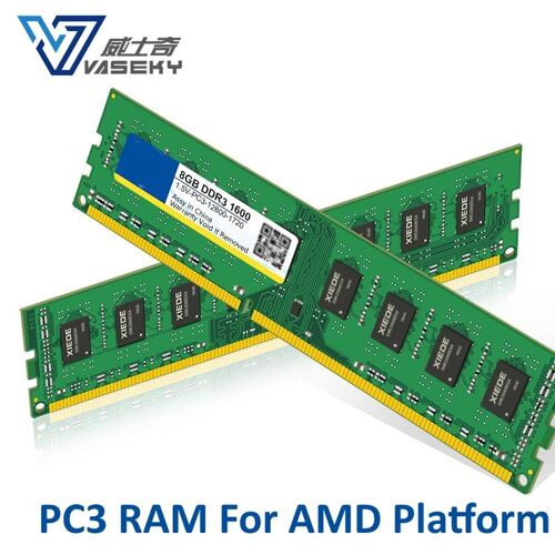 Vaseky Desktop-Speicher 4 GB 8 GB PC3 1,5 V Desktop-Speicher Desktop-RAM DDR3 Nur für AMD-Plattform