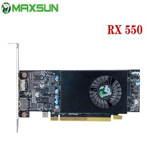 Maxsun Grafikkarte Amd Gpu Radeon Rx 550 Transformers 4g Gddr5 128bit 14nm Computer Pc Gaming Grafikkarten Dp+dvi Voll Neu