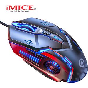 Imice Vaorlo Machinery Gaming-Mauskabel, Computer-Gaming-Desktop-Laptop, Universelle 3200 Dpi Mit Atemlicht-Drahtmaus