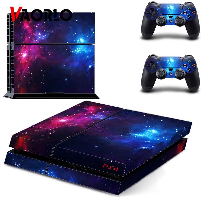 Vaorlo Galaxy Star Vinyl Skin Aufkleber Schutzfolie Für Ps4 Konsole + 1 Controller Skin Cover