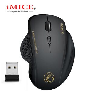 Imice Drahtlose Maus Ergonomische Computer Maus Pc Optische Mause Mit Usb Empfänger 6 Tasten 2,4 Ghz Drahtlose Mäuse 1600 Dpi Für Laptop