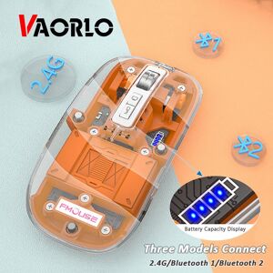 Vaorlo 2,4 G Bluetooth-Funkmaus, Led-Akkuanzeige, Drei Modelle, Verbindet Mäuse Mit Desktop-Taste Für Windows-Smartphones, Stummschaltung Und Aufladen