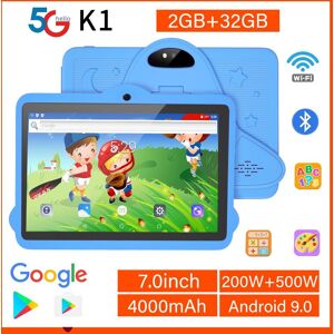 Bdf 5g Wifi K1 Tablet 7 Zoll Kinder Tablet Android 9.0 Tablets 32gb Schönes Design Lernunterhaltungsgeschenk Kinder