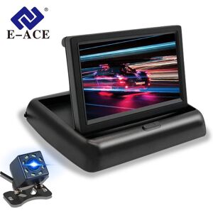 E-Ace 4,3 Zoll Tft Lcd Auto Monitor Faltbare Display Rückfahrkamera Parksystem Für Auto Rück Ntsc Pal