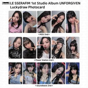 Le Sserafim 1st Studio Album Unforgiven Offizielle Lucky Draw Fotokarte Sw Ps M2u