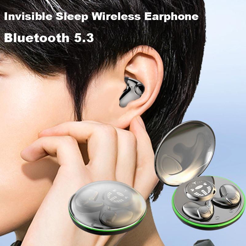 Yjmp Headphone Mini-Tws-Ohrhörer Mit Geräuschunterdrückung, Unsichtbarer Schlaf-Kopfhörer, Kabellose Bluetooth 5.3-Kopfhörer, Gaming-E-Sport-Headsets, Wasserdicht Für Huawei Iphone