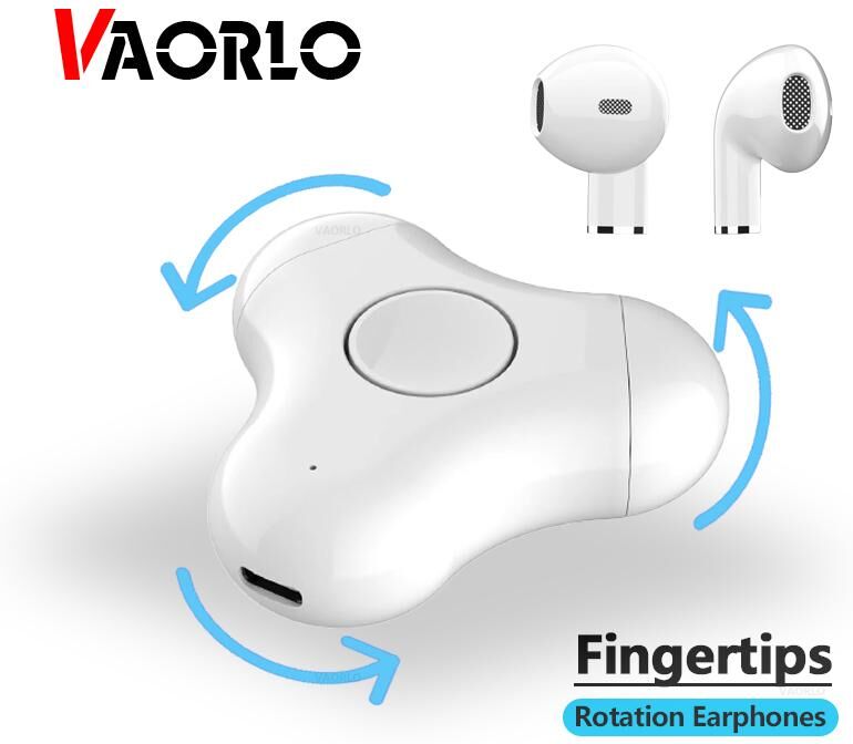 Vaorlo Fingerspitzen Rotation Drahtlose Kopfhörer Entlasten Druck Headset Hifi Musik Mini In-Ear Noise Cancel Kopfhörer Für Iphone Xiaomi Huawei