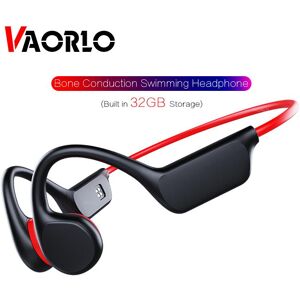 Vaorlo Ture Conduction Wireless-Kopfhörer Ipx8 Wasserdichter Schwimmkopfhörer Hifi Heavy Bass Integrierter 32-Gb-Speicher Bluetooth 5.3