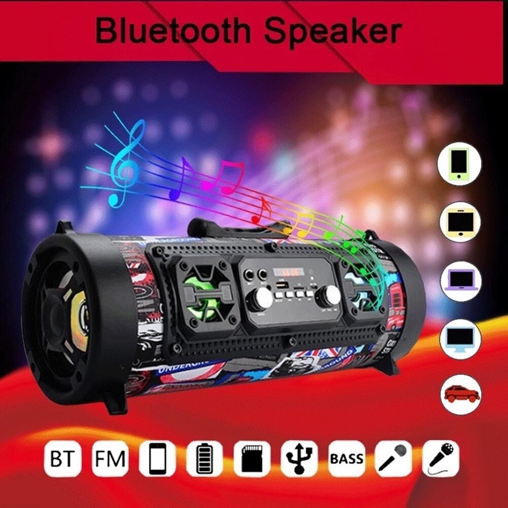 Laila Electronic Accessories Tragbarer Stereo-M17-Bluetooth-Lautsprecher Für Den Außenbereich, Kabellose Freisprecheinrichtung, Subwoofer