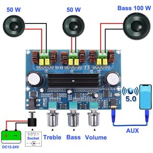 HIFI Club 2*50w+100w Bluetooth 5.0 Dual Tpa3116d2 Power Subwoofer Verstärkerplatine 2.1 Kanal Tpa3116