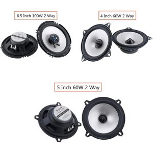 Epath Lb-Ps1401d 2 Stück 4 Zoll 60 W 2-Wege-Koaxial-Tür-Audio-Stereo-Vollfrequenz-Hifi-Lautsprecher Fürs Auto