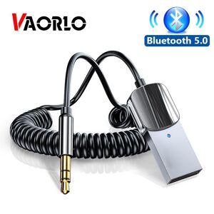 Vaorlo Bluetooth 5.0 Aux-Adapter, Kabelloser Auto-Empfänger, Usb Auf 3,5 Mm Klinke, Audio, Musik, Mikrofon, Freisprecheinrichtung, Lautsprecher-Sender