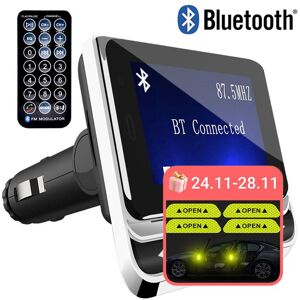 Top Car Großer Lcd-Display, Kabelloser Fm-Transmitter, Bluetooth-Automusik-Player, Unterstützt Tf/sd/mmc/mp3/cd/dvd