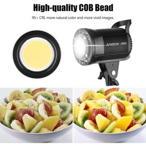 Andoer Lm60bi Tragbares Led-Fotografie-Fülllicht 60 W Studio-Videoleuchte 3000 K-5600 K Dimmbar