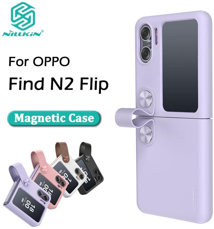 Nillkin Für Oppo Find N2 Flip 5g Hülle Flex Flip Case Flipfinger Strap Liquid Sillicone Phone Back Cover Für Oppo Find N2 Flip