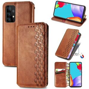 Whop-A1 Leder Textur Buchhülle Für Samsung A23 A52 A 52 S 5g Luxus Cover Bumper Phone Coque Samsung Galaxy A52s Hülle A13 A33 A53 A73