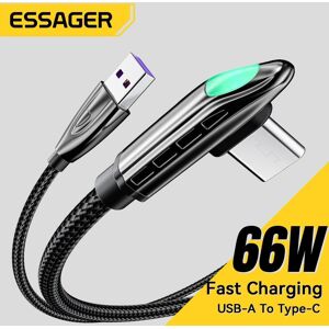 Essager 66w Usb Typ C Kabel 90 Grad Winkel Für Xiaomi Samsung Huawei Huawei Mate 40 Pro 6a Schnellladung Typ-C Datumskabel