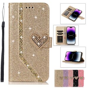 Freesun Bling Glitzer Flip Wallet Ledertasche Für Iphone 14 Plus 13 12 11 Pro Max Xsmax 8p Samsung S23 S22 S21 S20 Ultra Plus S20fe Note20ultra A14 A54 A53