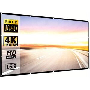 Huaqiang North Electronics 1 Stück 60/72/84/100 Zoll Einfacher Faltbarer Projektionsschirm-Vorhang 16:9 Outdoor-Full-Hd-2k-4k-Projektor-Leinwandvorhang