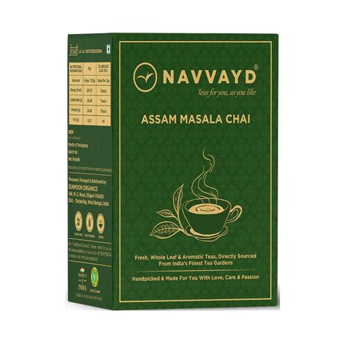 Navvayd Schwarztee Assam Masala (100 g), Assam Masala Chai