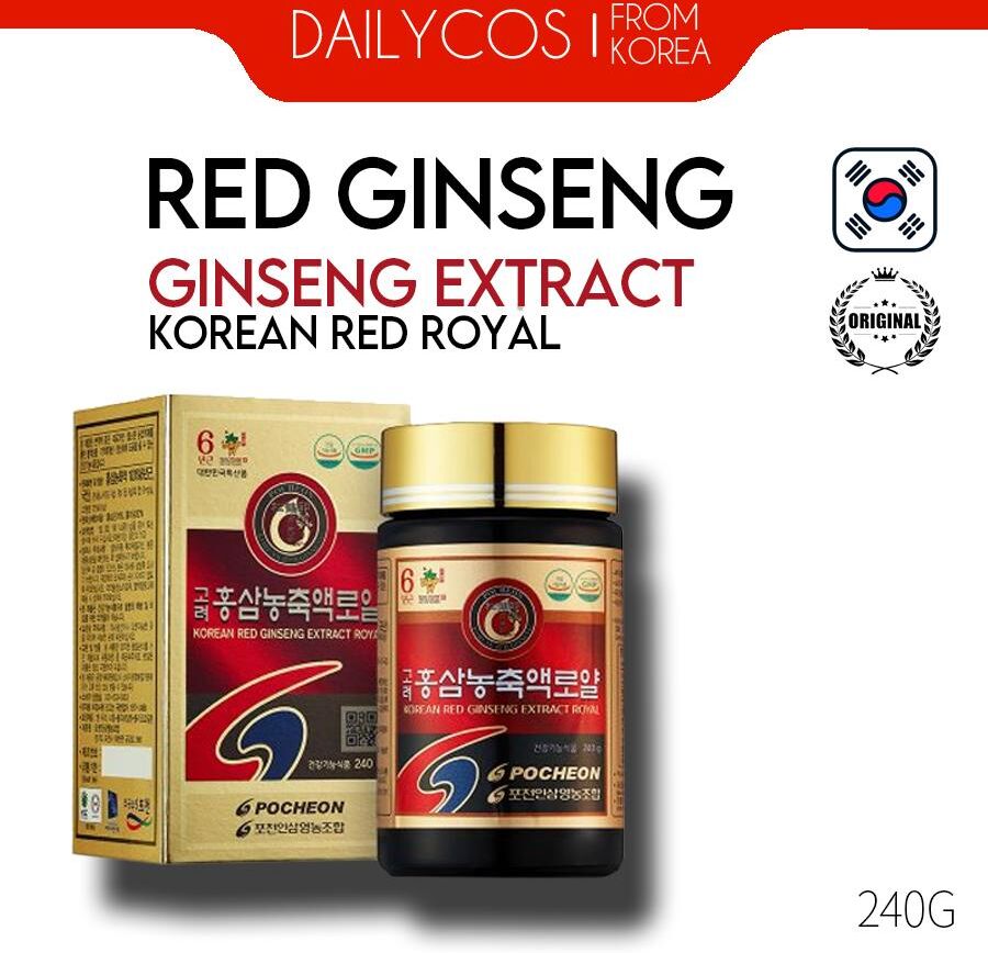 Daily Beauty Korea Pocheon Pure Korean 6years Root Panax Roter Ginseng-Extrakt Royal 240g(8,5 Unzen), 100%