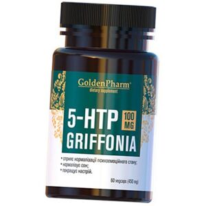 5-Hydroxytryptophan Aus Griffonia-Extrakt, 5-Htp Griffonia 100, Golden Pharm 60 Gemüsekapseln (72519004)