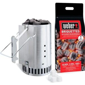 Rapidfire Weber Schornstein-Starter-Set – 2 Kg Briketts Im Lieferumfang Enthalten