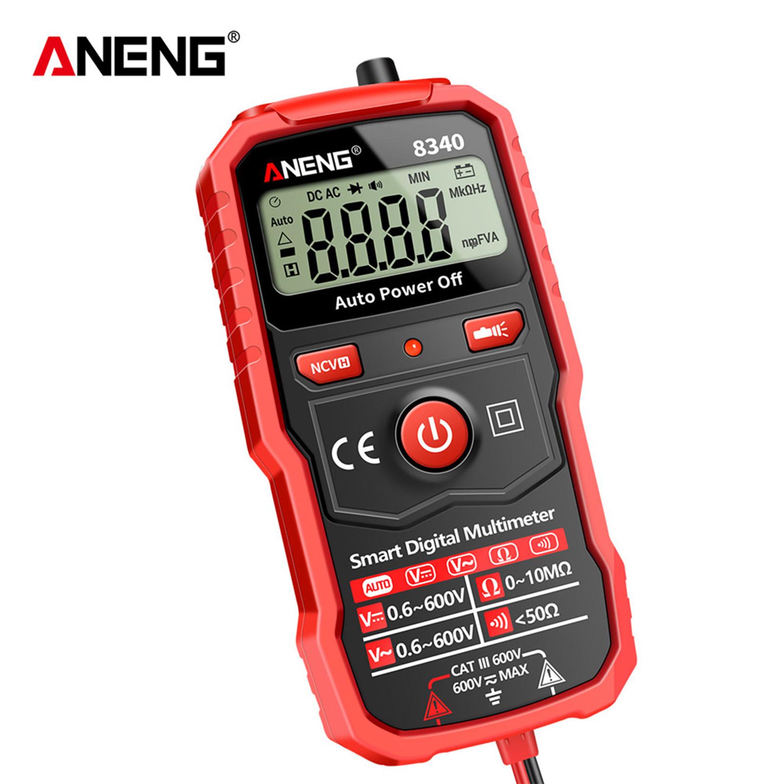 Aneng Diagnostic Tools Aneng 8340 Smart Digital Multimeter Automatische Erkennung 1999 Zählt Voltmeter Elektrischer Teststift Mit