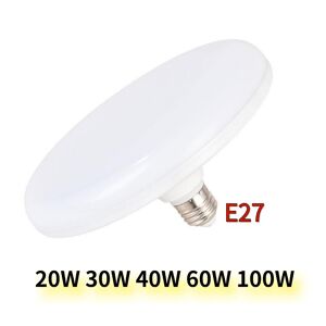 Yjmp Home E27 Energiesparlampen Ufo-Förmige Led-Birne E27-Sockel Runde Superhelle Wohnzimmerleuchte Deckenleuchten 20w 40w 60w 100w Led-Beleuchtung Für Zuhause