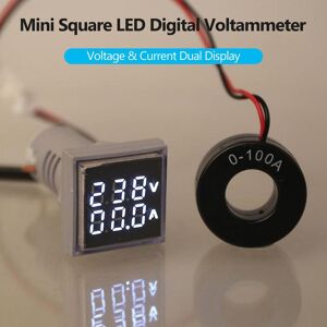 Tomtop Jms Mini-Quadrat-Digital-Volt-Amperemeter Voltammeter Amperemeter Voltmeter Doppelte Led-Anzeige Spannung Und Strom