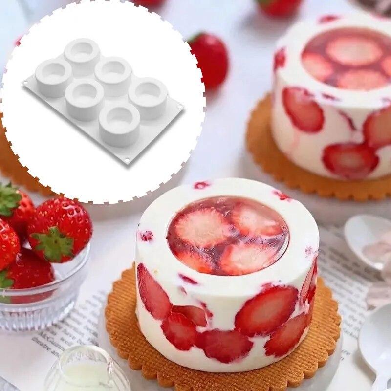 Ambiel Charm 6 Hohlraum Kleine Runde Tasse Kerze Form Dessert Pudding Mousse Kuchen Backutensilien Hause Dekoration Kerze Tasse Backform