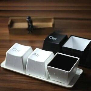 Art Lalic 3 Teile/satz Creactive Tastatur Design Tassen Strg Alt Entf Wasser Tasse Kaffee Becher Snack Container