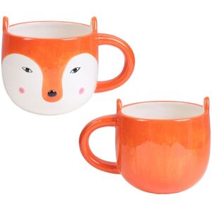 Les Trésors De Lily [A2272] - Keramikbecher 'Fox' Orange - 10x10 Cm (40cl)