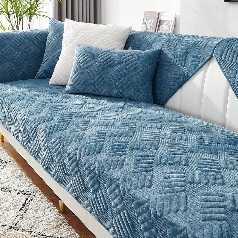 Home&kitchen Pomoiii Verdicken Plüsch Sofa Abdeckung Handtuch Universal Non-Slip Sofa Matte Winter Warme Sofa Handtuch Couch Schonbezüge Für Wohnzimmer Hause Decor