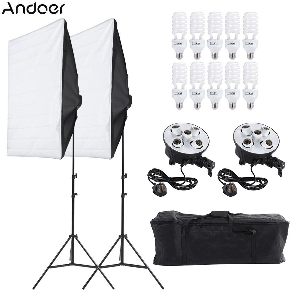 Andoer Photography Studio Portrait Produkt Licht Beleuchtung Zelt Kit Foto Video Ausrüstung