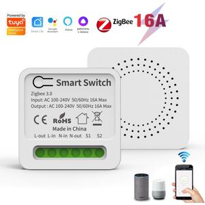 Smartlif Tuya Zigbee3.0 Mini Smart Switch Smart Home Gateway Smart Leben App Smart Switch Alexa Google Home Assistent Yandex Alice