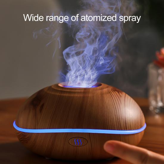 K&j Humidifiers Aromadiffusor Mit Simulationsflammenlicht, Usb-Plug-Play, Geräuscharm, Energiesparend, Desktop-Luftbefeuchter, Aromatherapie-Diffusor