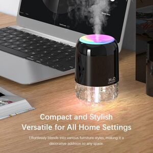 Beauty Decor Tragbarer Luftbefeuchter Usb Ultraschall Dazzle Cup Aroma Diffusor Cool Mist Maker Mini Luftbefeuchter Mit Romantischem Licht Für Zuhause, Auto, Büro, 200 Ml