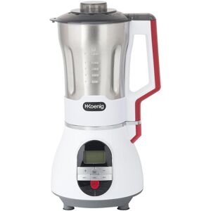 H.Koenig Mxc36, Elektrischer Suppen- Und Mixer Zum Zubereiten Von Suppen, Smoothies Oder Saucen, 1,7 L, 900 W, 7 Geschwindigkeiten, Edelstahl, Weiß, Rot Und Schwarz