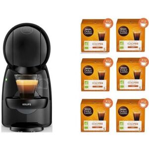 Krups Nescafé Dolce Gusto Kaffeemaschine + 6 Schachteln Kaffeekapseln, Kompakt, Druck 15 Bar, Eco-Modus, Piccolo Xs Yy4511fd