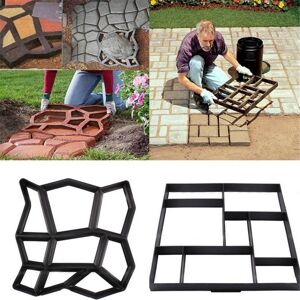 Joysweet 1 Set Gardening 8/9 Grid Pathmate Stone Mold Paving Concrete Stepping Paver