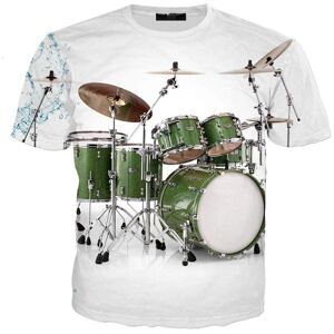 laoxu 2023 Neue Elektronische Trommel Musical Instrument Rock Musik Stil Hip-Hop Tops Sommer Männer Und Frauen 3d Gedruckt T-Shirt