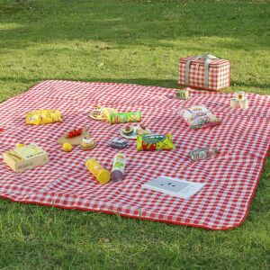 Feixxing Picknick-Matte Im Freien, 600d Oxford-Tuch, Feuchtigkeitsbeständige Bodenmatte, Tragbare Frühlings-Campingmatte, Wasserdichte Strandmatte