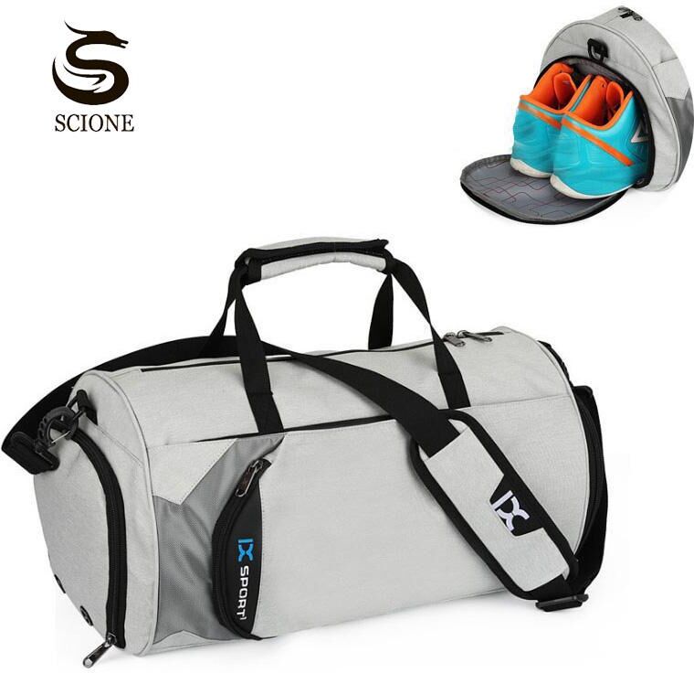 Scione Männer Gym Taschen Training Bag Fitness Reise Sac De Sport Outdoor Schuhe Frauen Trocken Nass Gymtas Yoga Bolsa