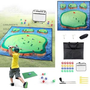 lamfengrich 20 Stick Golfbälle Golf Chipping Spiel Matte Set Abgrifffeste Golf Training Aid Ausrüstung Familie