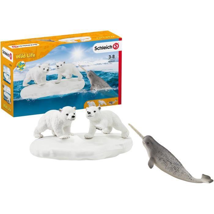 Schleich Boxset - Eisbärenrutsche - Wild Life - 42531 - Für Kinder Ab 3 Jahren