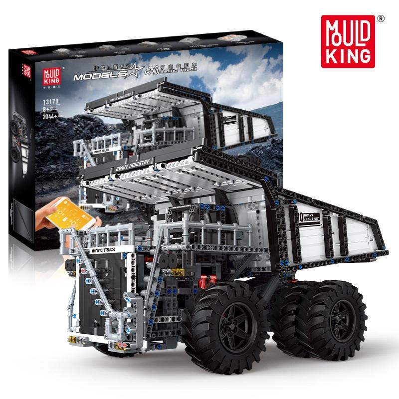 Mould King 13170 Autos Moc 29699 Liebher Terex T284 Bergbau Bagger Muldenkipper Motor Auto Modell Bausteine ​​spielzeug Kinder Geschenke