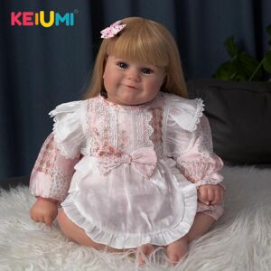 Keiumi 3d Painted Version Reborn Kleinkind Maddie Puppen 60 Cm Real Touch Beliebte Weiche Silikon Reborn Hohe Qualität Spielzeug Puppe