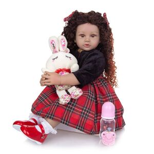 Keiumi Prinzessin Silikon Puppen 24 Zoll Reborn Babys Kinder Spielzeug Heißer Verkauf Gefüllte Mädchen Puppe Zu Kind Weihnachten Überraschung