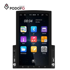 Podofo Android 10.0 2din Gps Autoradio Radio 9,7&#39;&#39; Vertikaler Bildschirm Hd 1080p Auto Mp5 Player Mit Bluetooth Wifi Gps Fm Radio Rückfahrkamera